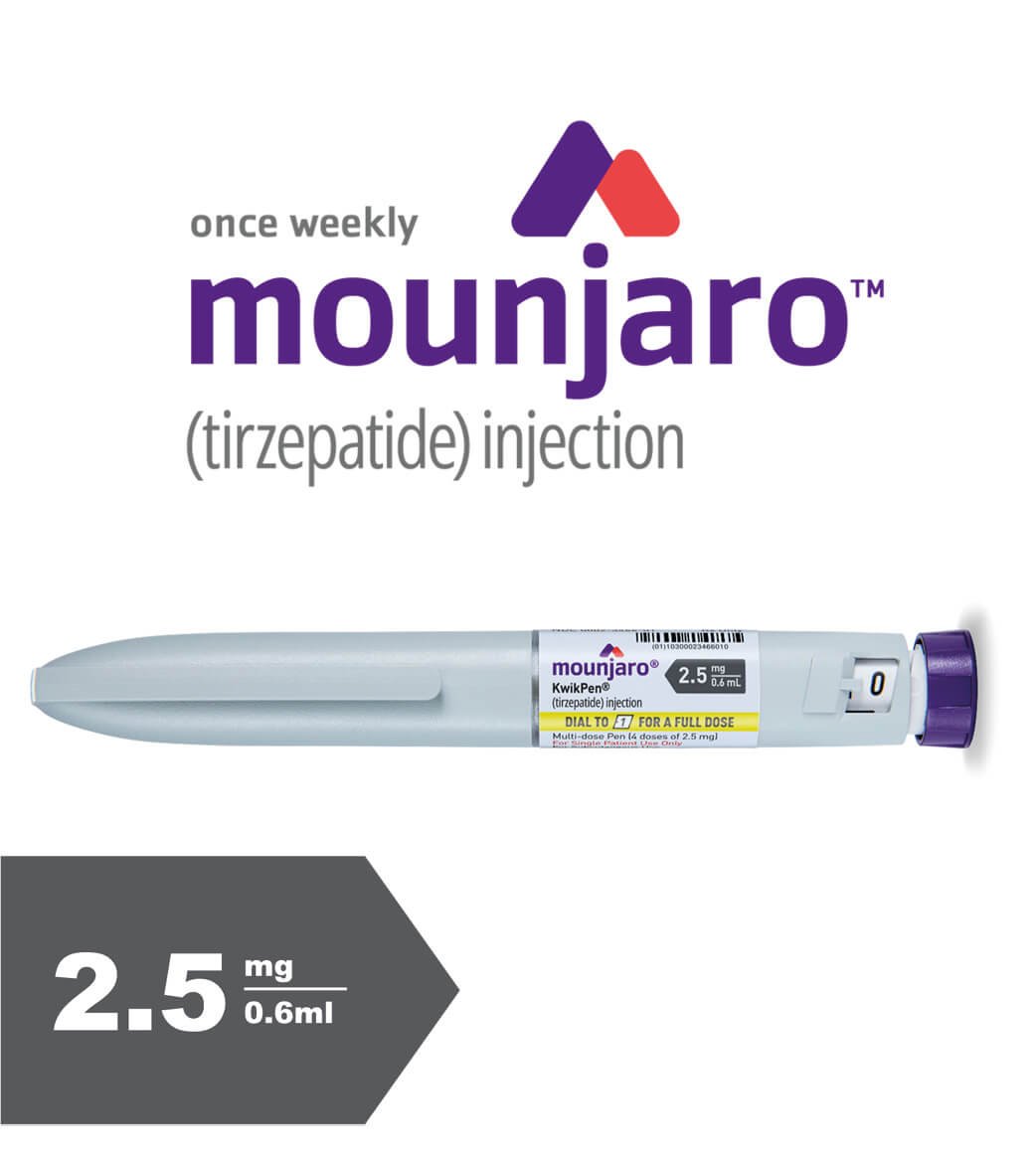 Mounjaro® 2.5 mg KwikPen® solution for injection in pre-filled pen (4 doses)