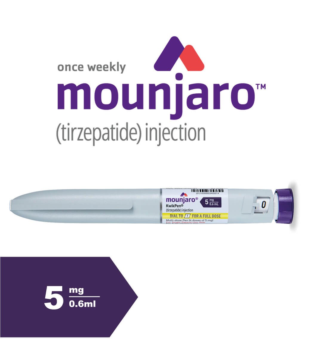 Mounjaro® 5 mg KwikPen® solution for injection in pre-filled pen (4 doses)