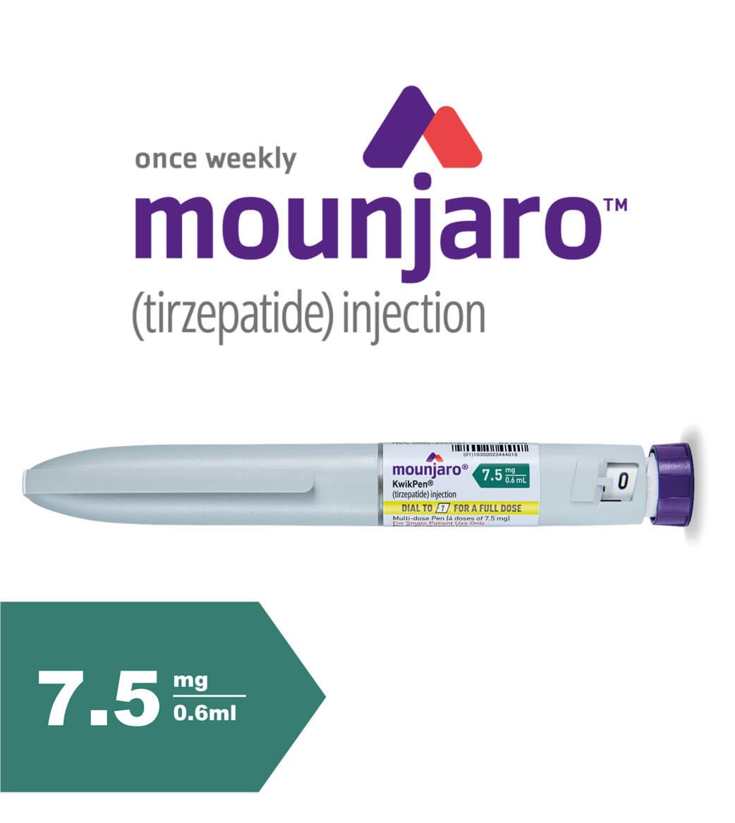 Mounjaro® 7.5 mg KwikPen® solution for injection in pre-filled pen (4 doses)
