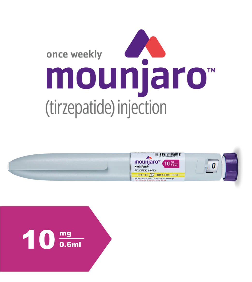 Mounjaro® 10 mg KwikPen® solution for injection in pre-filled pen (4 doses)