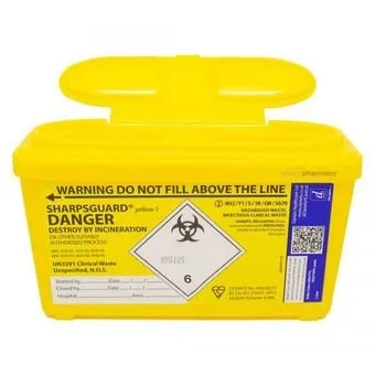 Sharps Needle Disposal Bin 1L