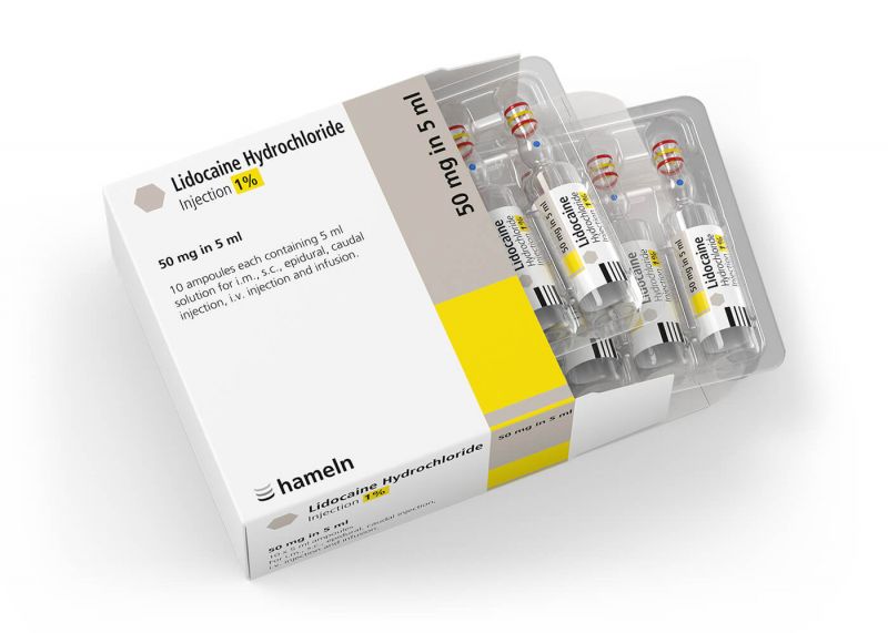 Lidocaine 1% injection (10 x 5ml)