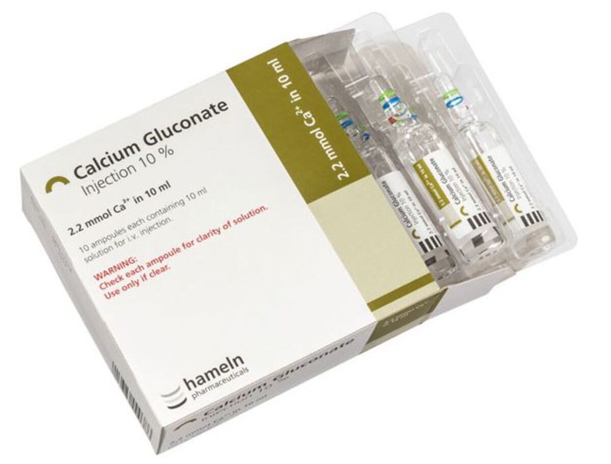 Calcium Gluconate 10%/10ml Ampoule x 20