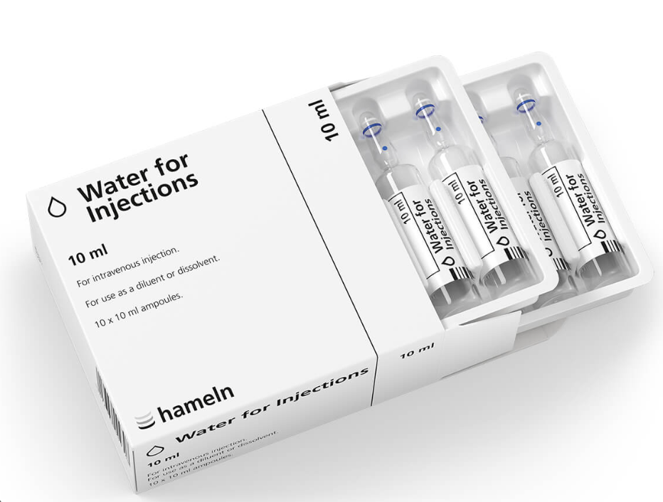 Water for Injection 10ml Ampoules x 10