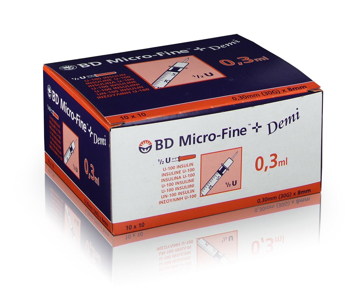 BD Micro-Fine Syringes (0.3ml, 30G) (1 x 100)